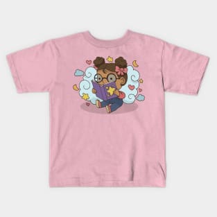 World book Day Girl Reading Kids T-Shirt